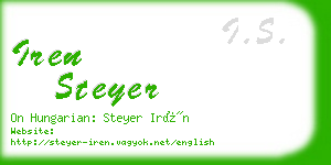 iren steyer business card